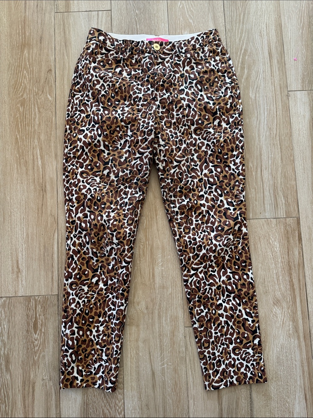 Lilly Pulitzer Kelly Stretch Pants in My Favorite Spot Leopard Print 6
